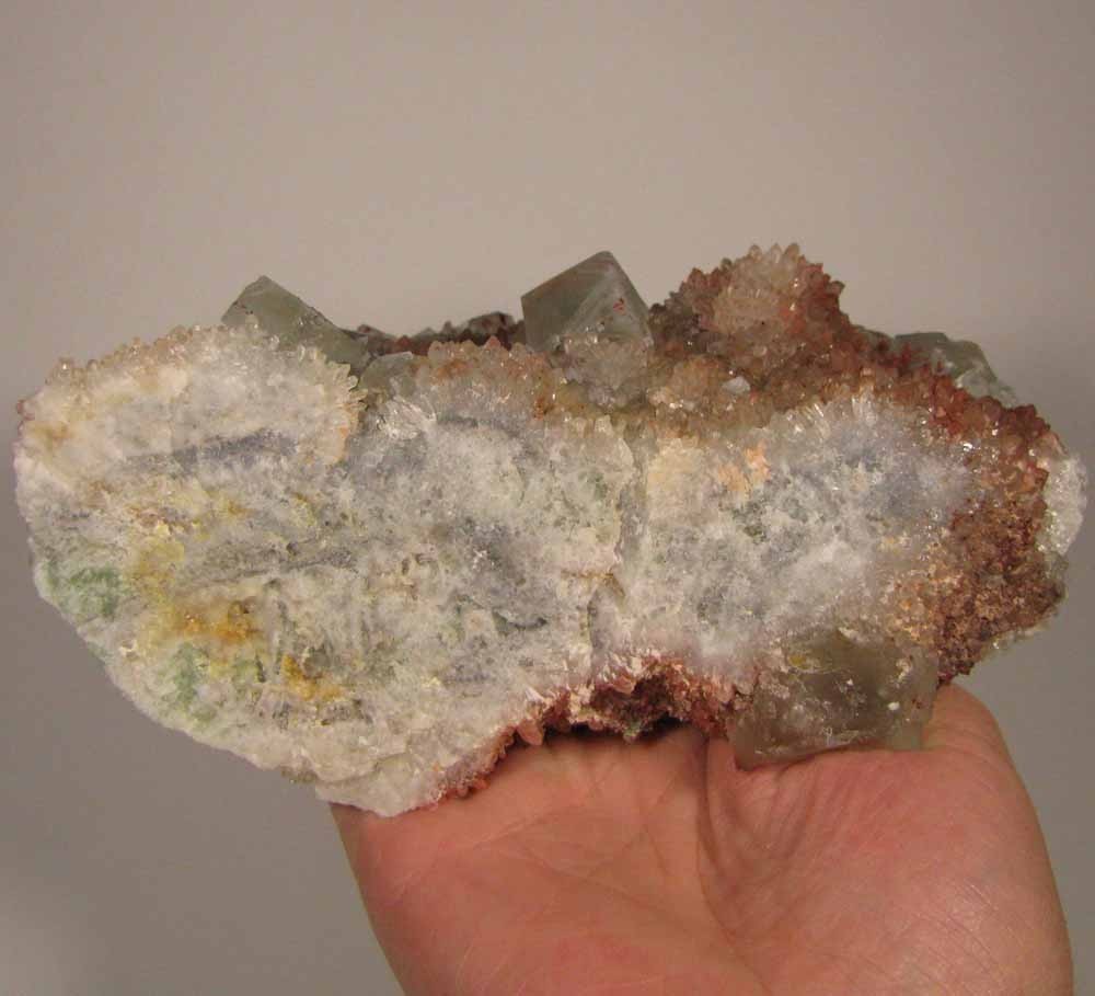 6.3″ Green FLUORITE & QUARTZ Crystals Cluster – Imilchil, Morocco – 3.3 lbs.