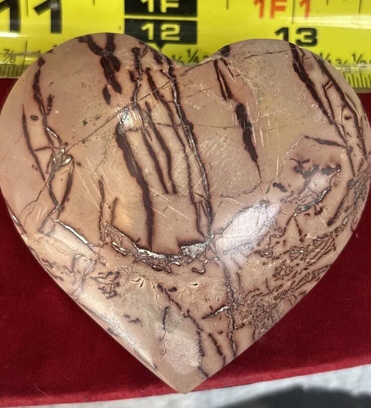 Mookaite Jasper 2 1/2 inch puffy heart
