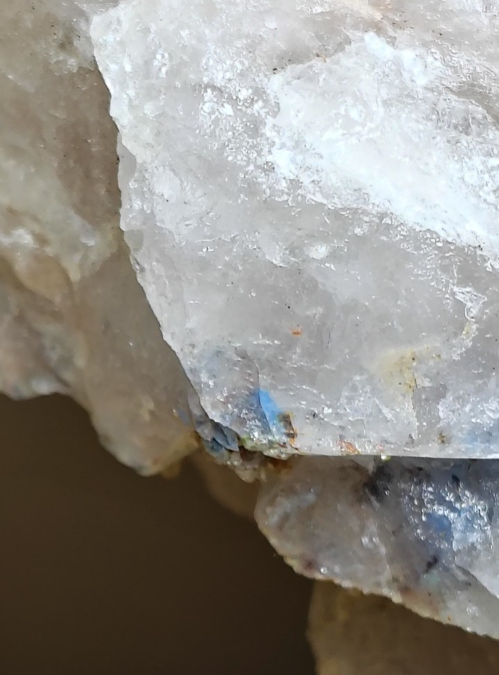 HUGE PAPAGOITE & AJOITE QUARTZ CLUSTER Messina Mine, South Africa OVER 3 LB 6IN