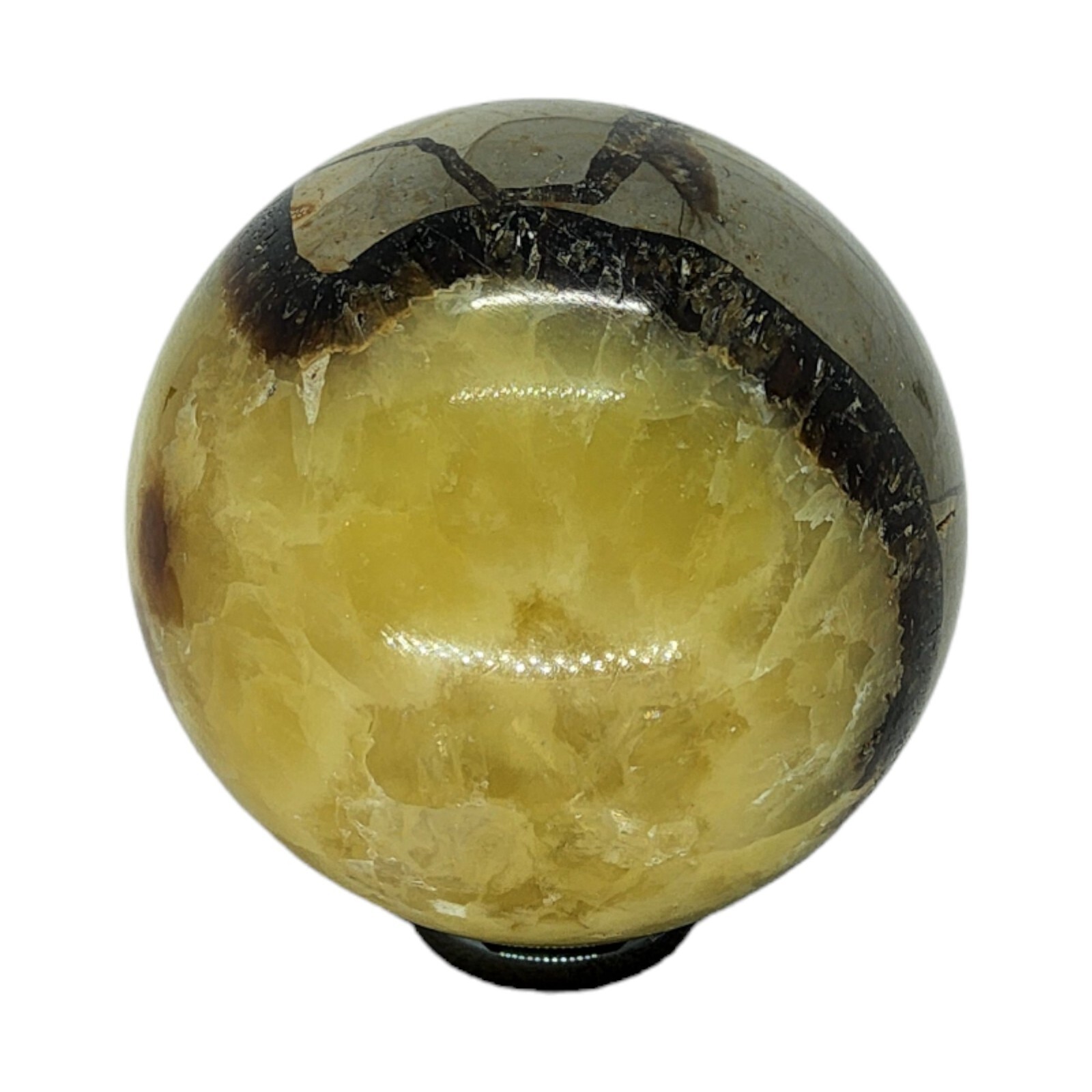 Septarian, 1 7/8 in, sphere, display specimen, #R-2724