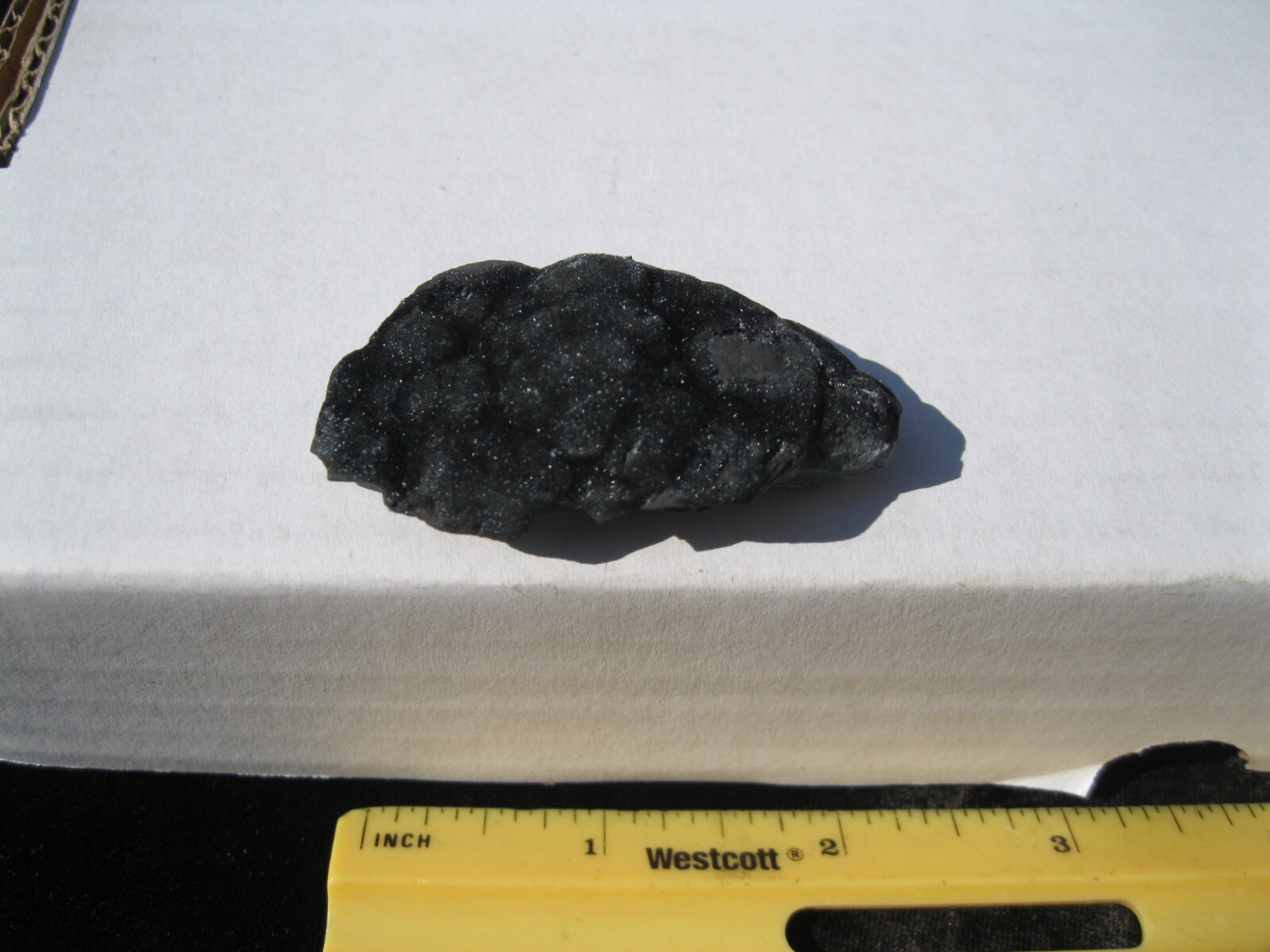 VELVET PYROLUCITE, Crystal, mineral, 2 1/4 X 1 1/4 X 3/8″ 1.2 oz. / 33 g.