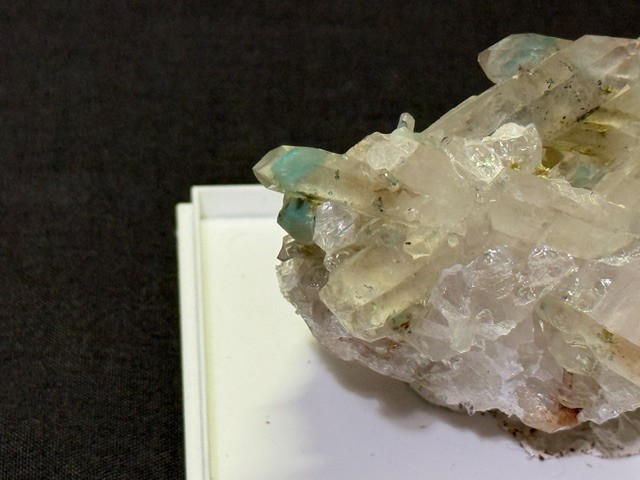 SEE VIDEO: RARE AJOITE INCLUDED QUARTZ CLUSTER, MESSINA MINE ,SOUTH AFRICA