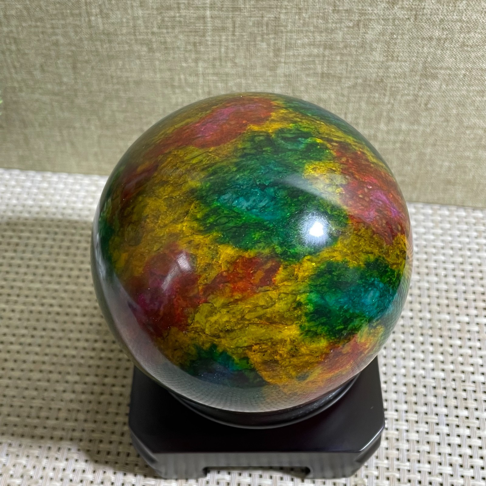 1500g Seven Colors Jade” sphere specimen -Taiwan China