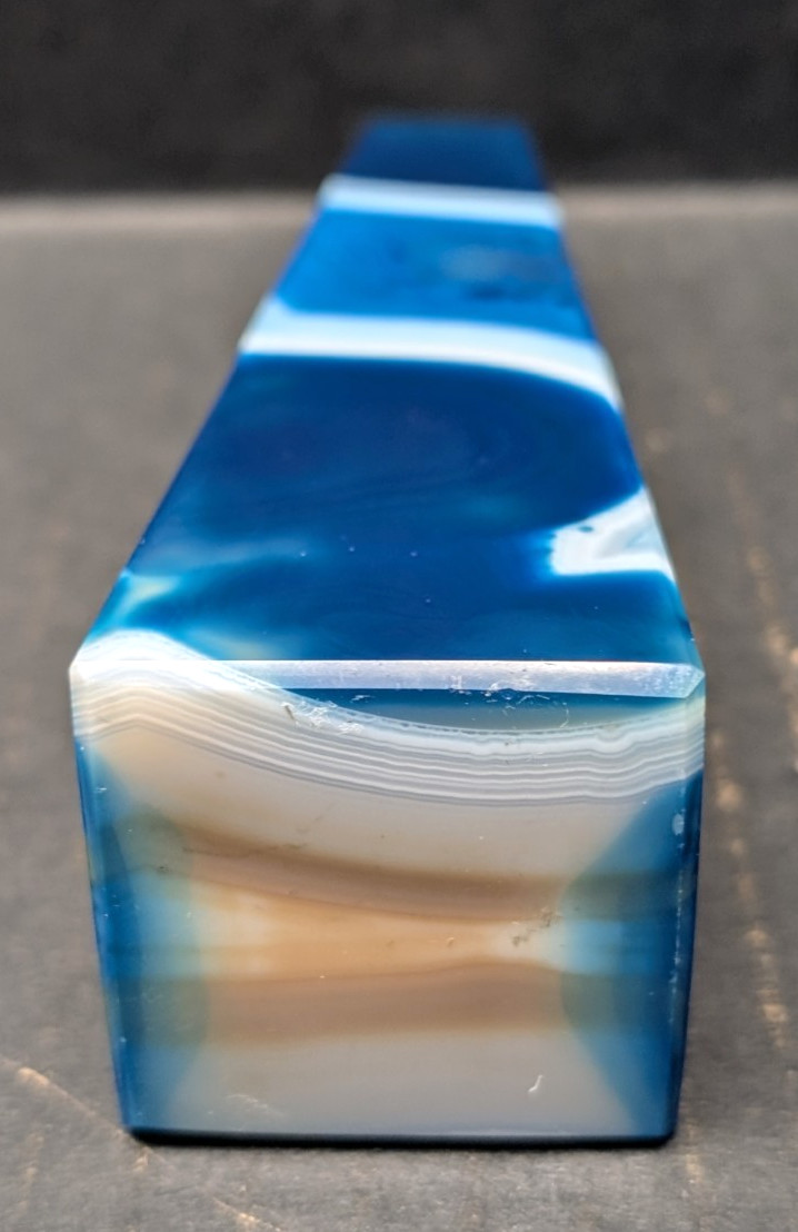 Polished Blue Agate Obelisk 6 1/4″H x 1 5/8″W