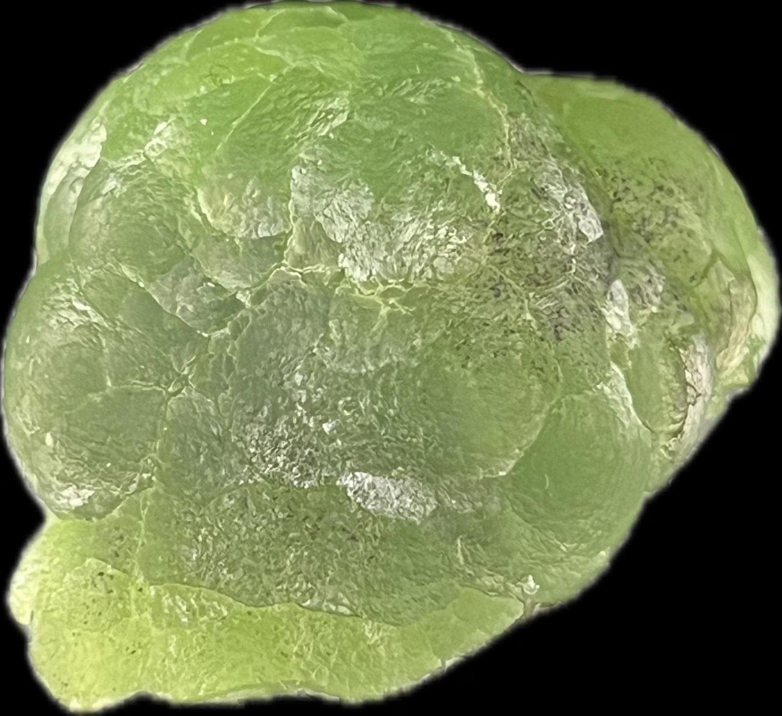 Classic Apple Green Cuprian Smithsonite Thumbnail from the 79 Mine, Arizona