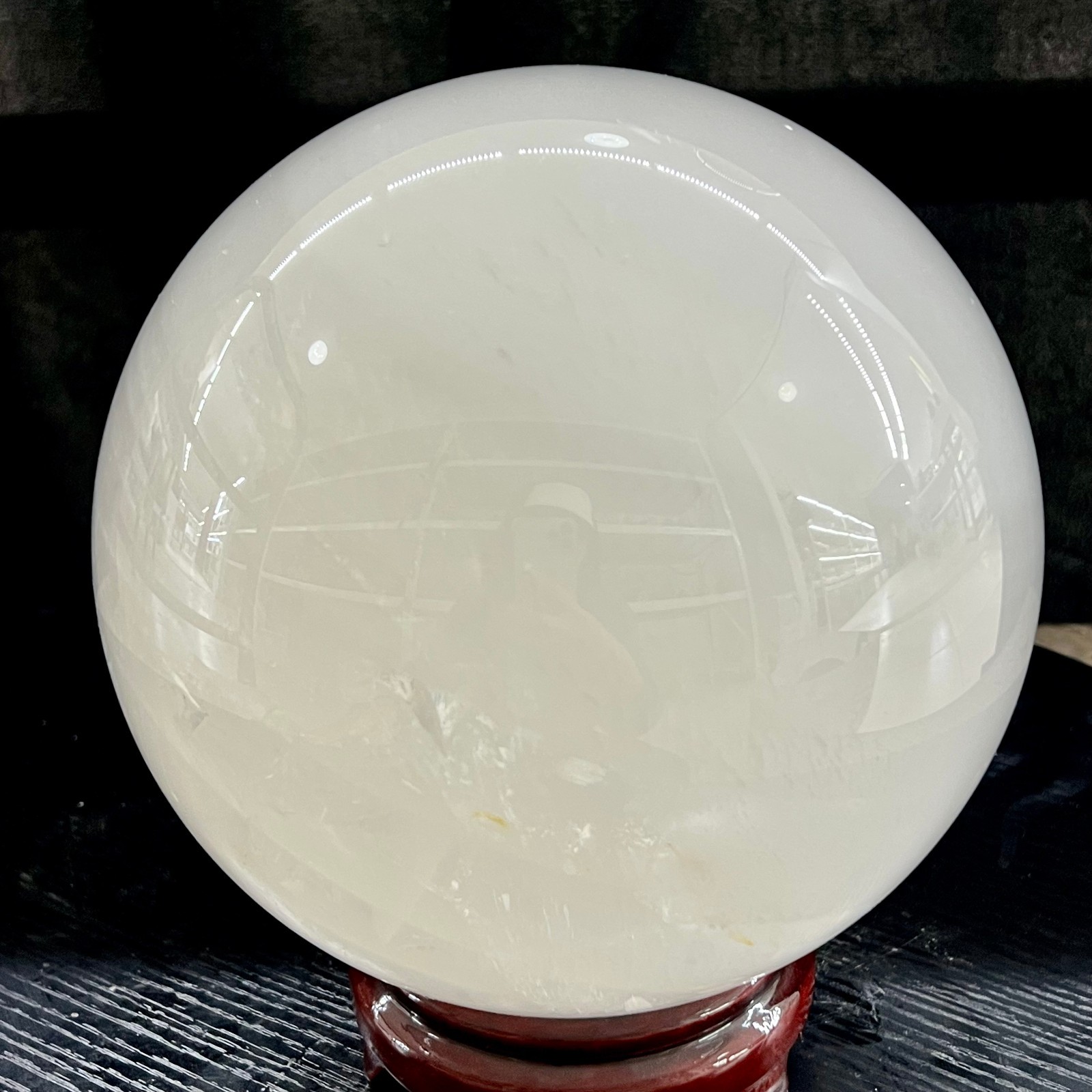 22LB Top Natural Clear Quartz Sphere Crystal Ball Reiki Meditation Gems Gifts