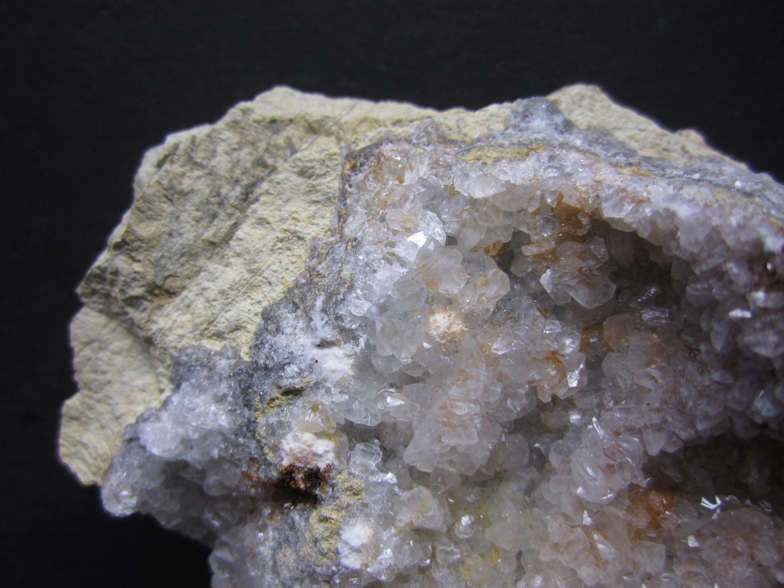 Strontianite and Calcite Crystal Cluster, Meckley’s Quarry, PA #45