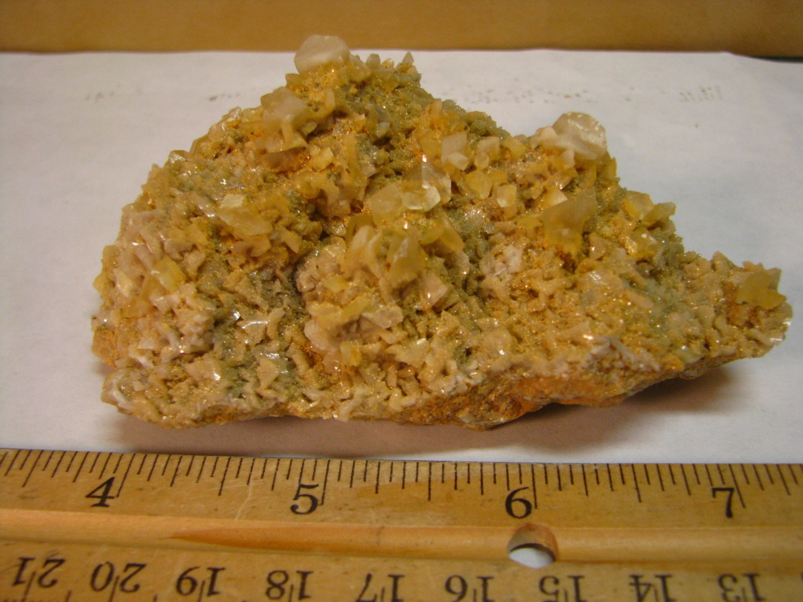 1/2lb 4x3x2inchs CALCITE CRYSTALS ON DOLOMITE WAYNE CO. MISSOURI USA #296