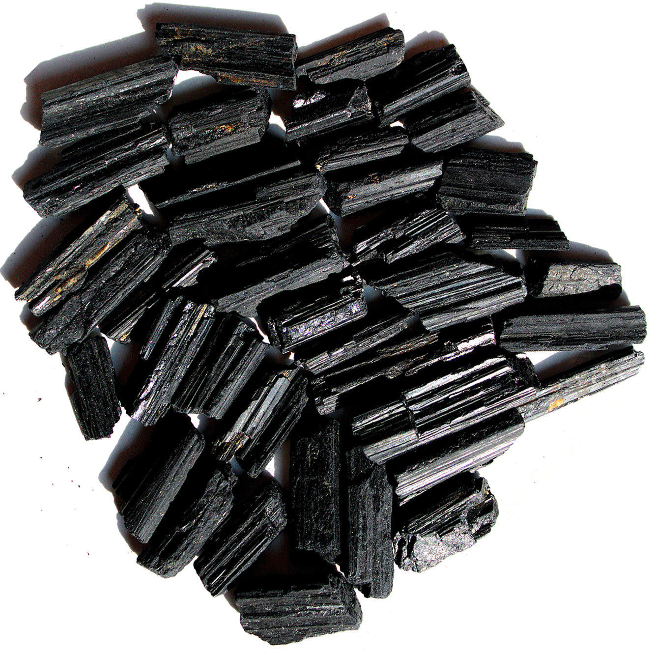 10 Pcs Natural Black Tourmaline Raw Crystal Points Healing Mineral Specimen