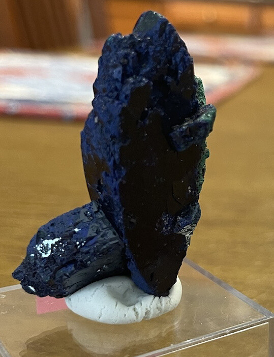 ~ 1 5/8” high x 1 1/4” x 3/4” depth, AZURITE, Milpillas Mine, Mexico