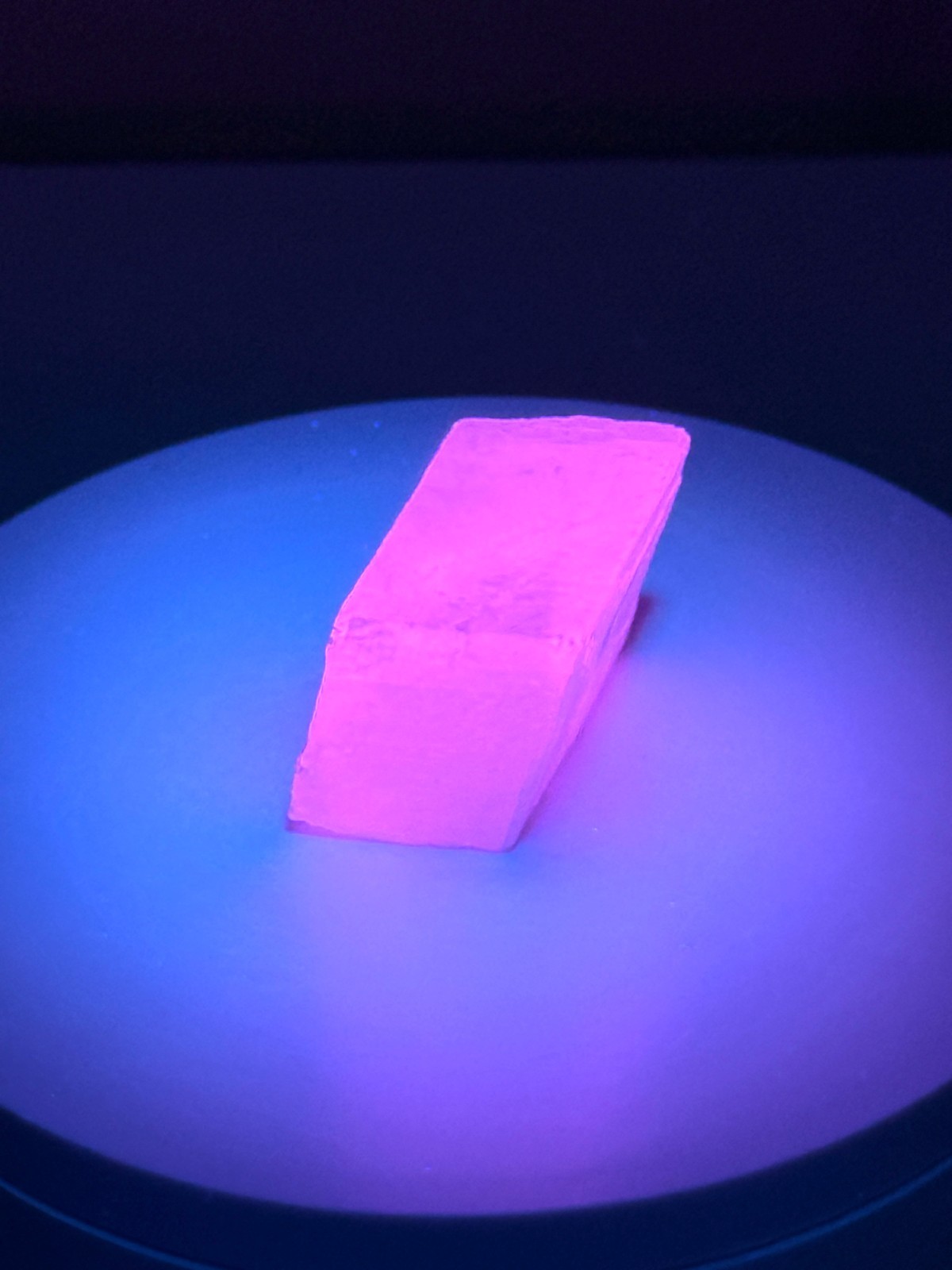 RADIANT Iceland Spar Calcite Crystal Specimen w/ Terlingua-like Fluorescence
