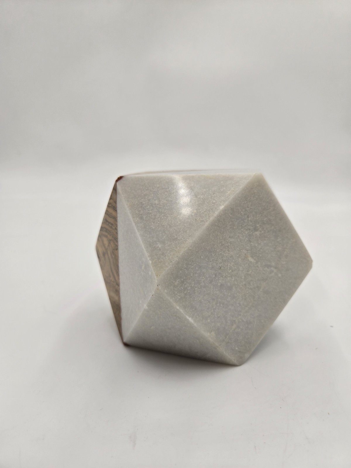 Quartz Marble Geometric Paperweight Decorative Tonal Natural