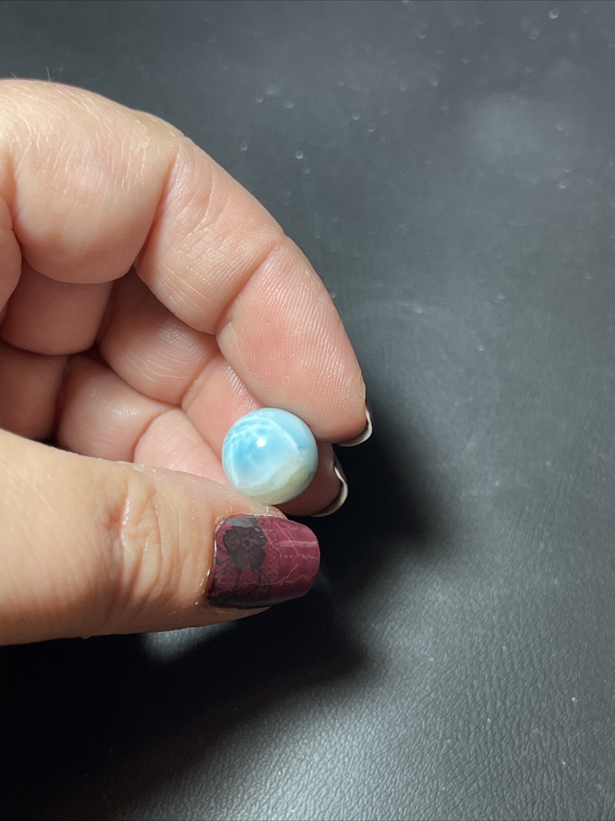 Larimar Mini Sphere Ball Orb Marble 12mm