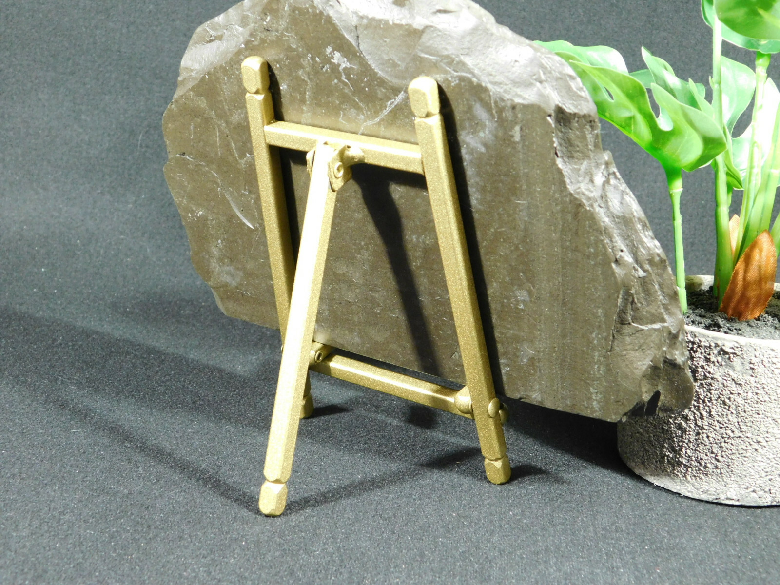 Easel Display Stand Medium Size Metal Folding Brass Color