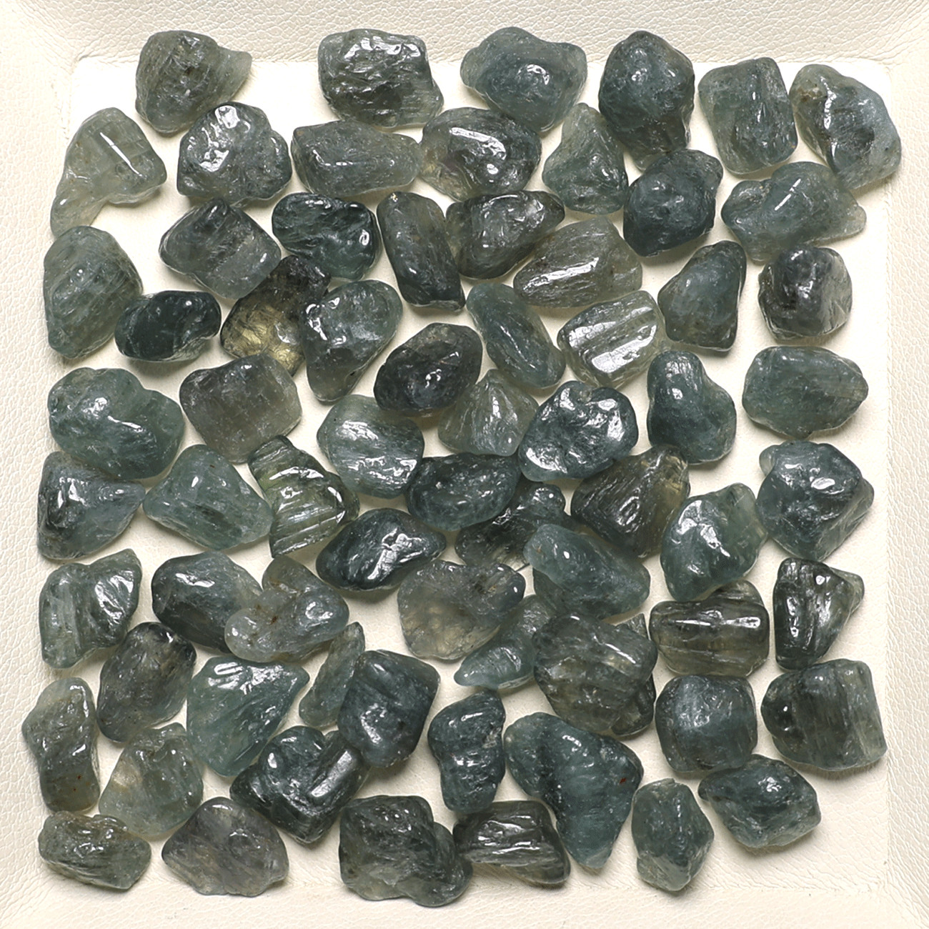 The Jewel Of Teal Waters~ 70 PC Natural Grandidierite Polished Gem Crystals Set