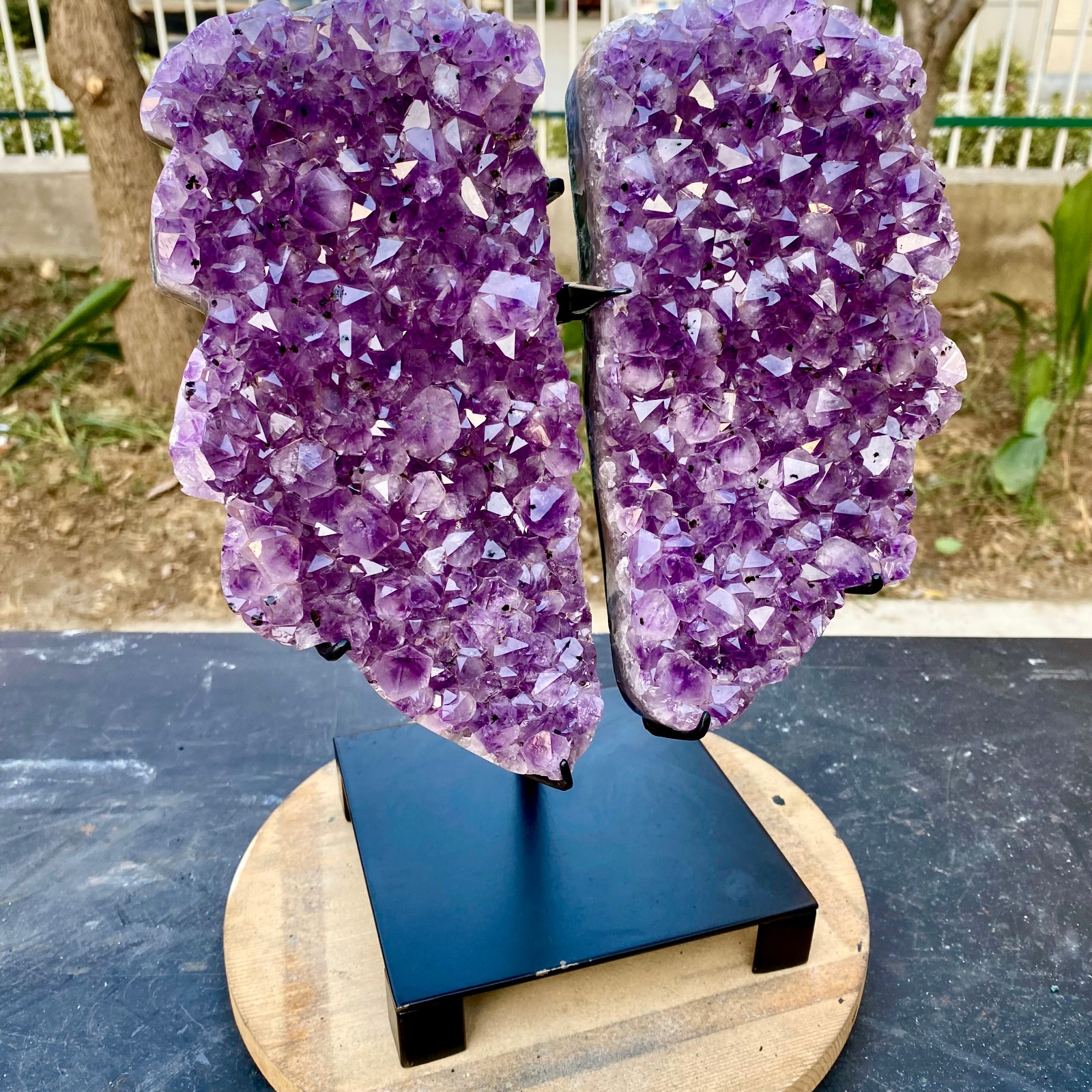 11.44LB Natural Amethyst cluster quartz crystal Raw mineral specimen Healing