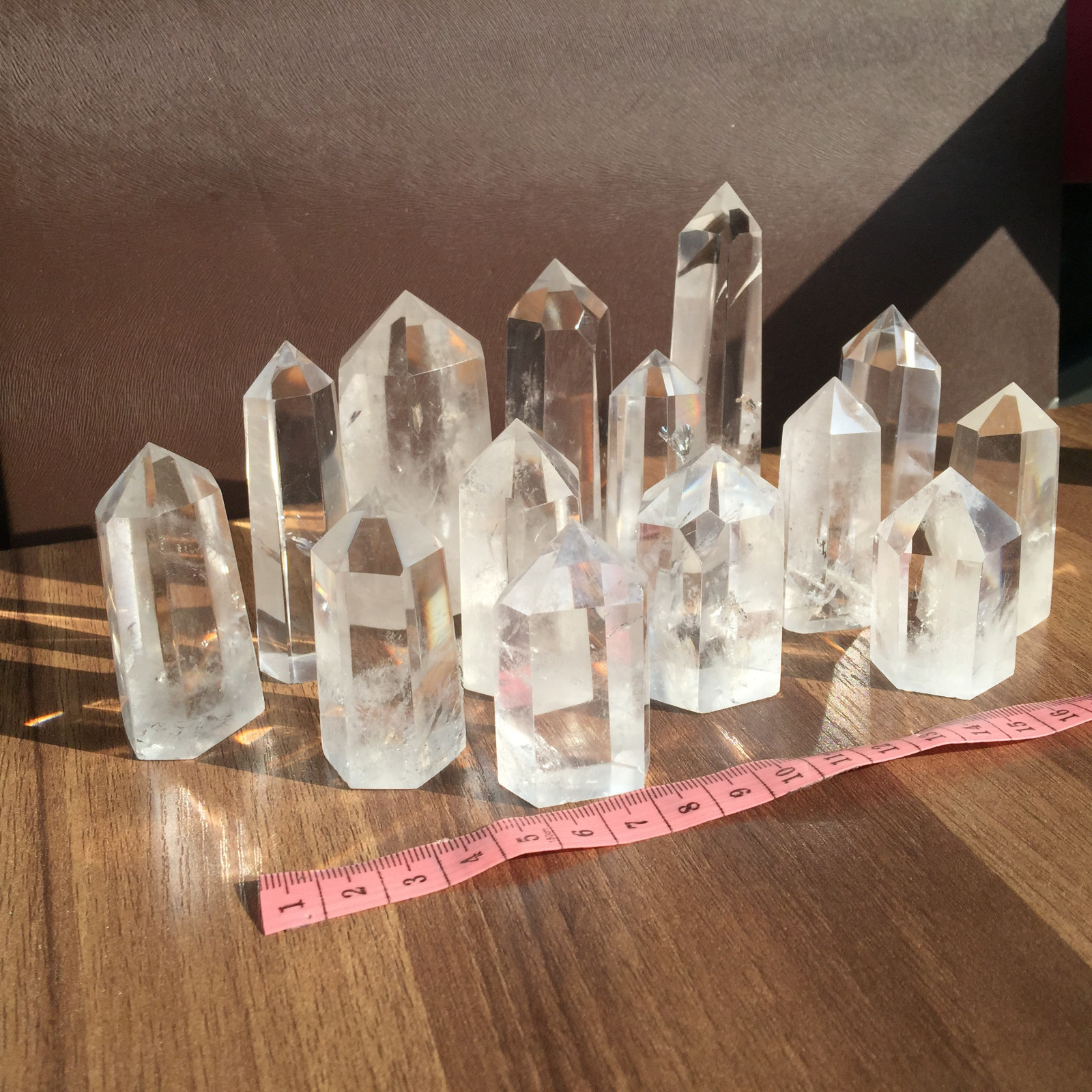 A lot natural clear quartz obelisk white crystal wand point healing random 2.2LB