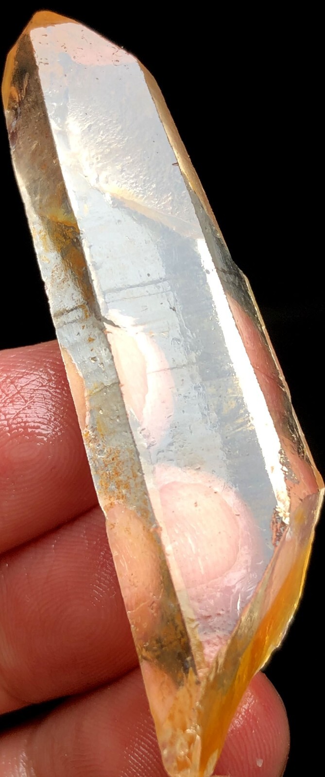 25g 1PC Himalayan Natural singing Lemurian Quartz Lemurian Crystal Point s179
