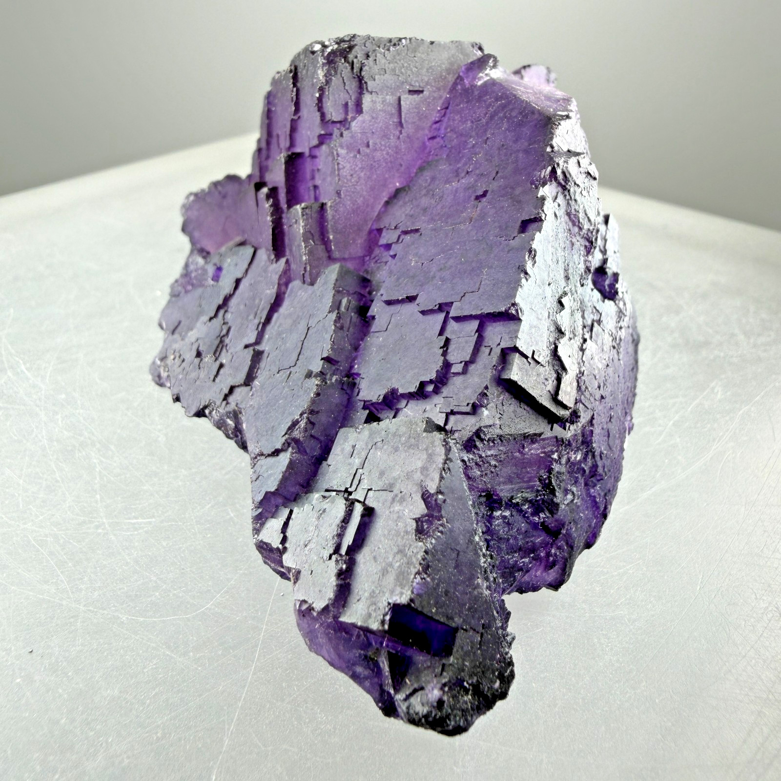 Purple Fluorite Crystals: Illinois-Kentucky Fluorspar Dist., Hardin Co. Illinois