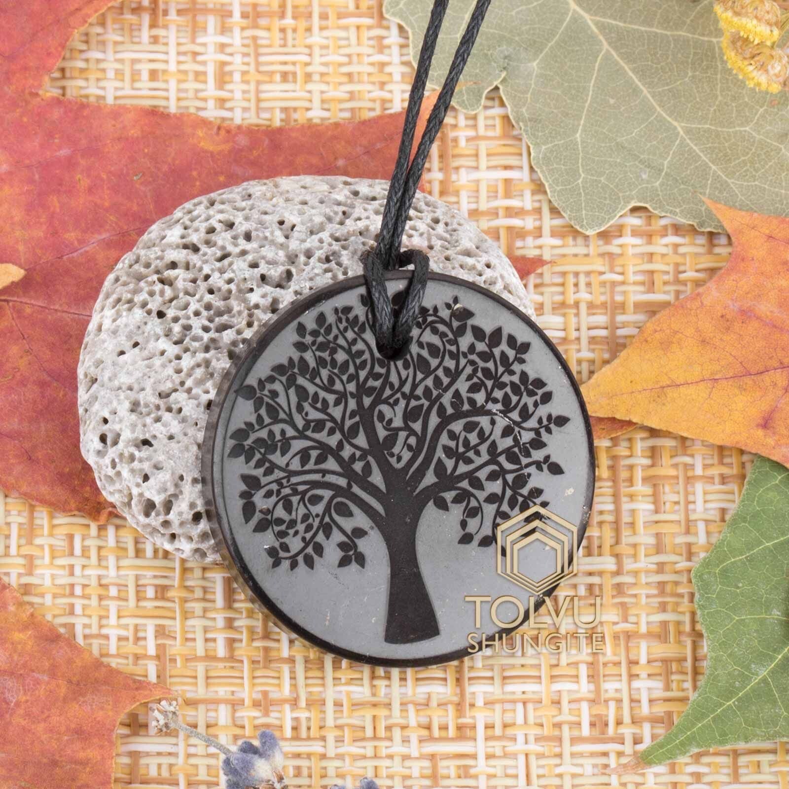 Pendants Amulets made of Natural stone, Russian Shungite, EMF protection, Tolvu