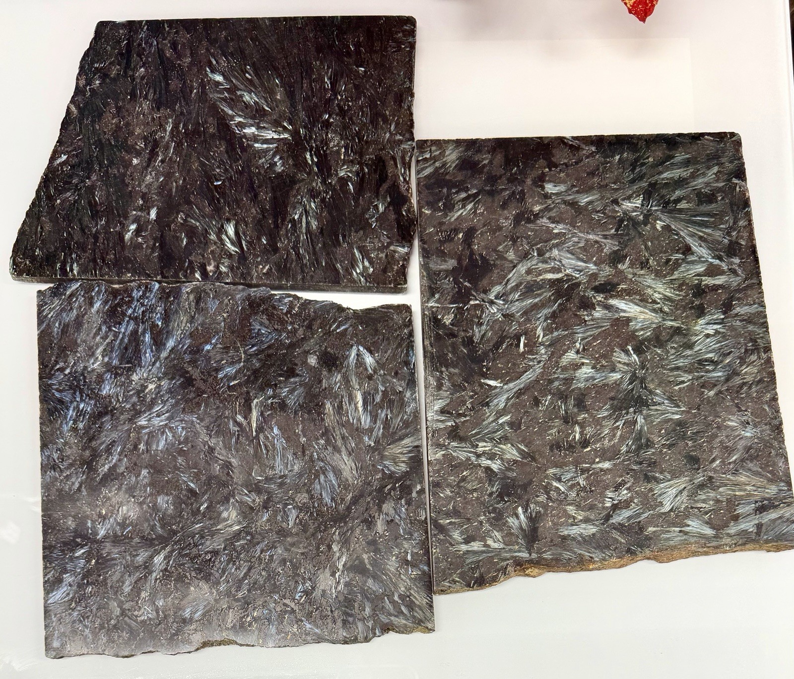 Wholesale Lot 6 Lbs Natural Astrophyllite/ Arfvedsonite Polished Slab Crystal