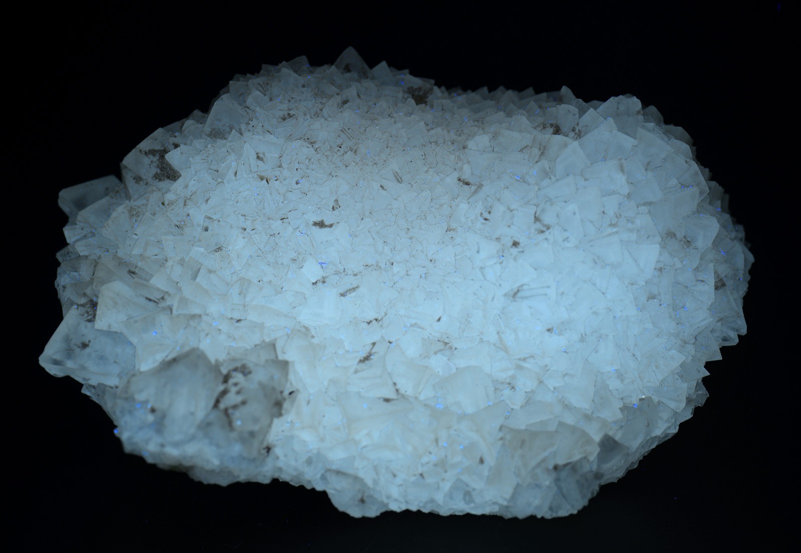 Calcite crystals, large, fluorescent. Central Java, Indonesia. 843 grams.
