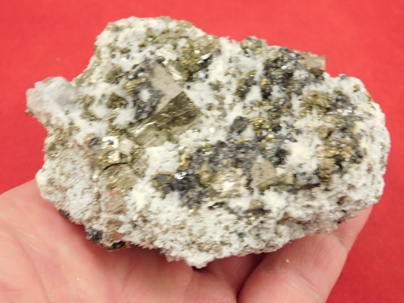 Larger! PYRITE Crystal CUBE Cluster with Druzy Quartz From Peru 314gr