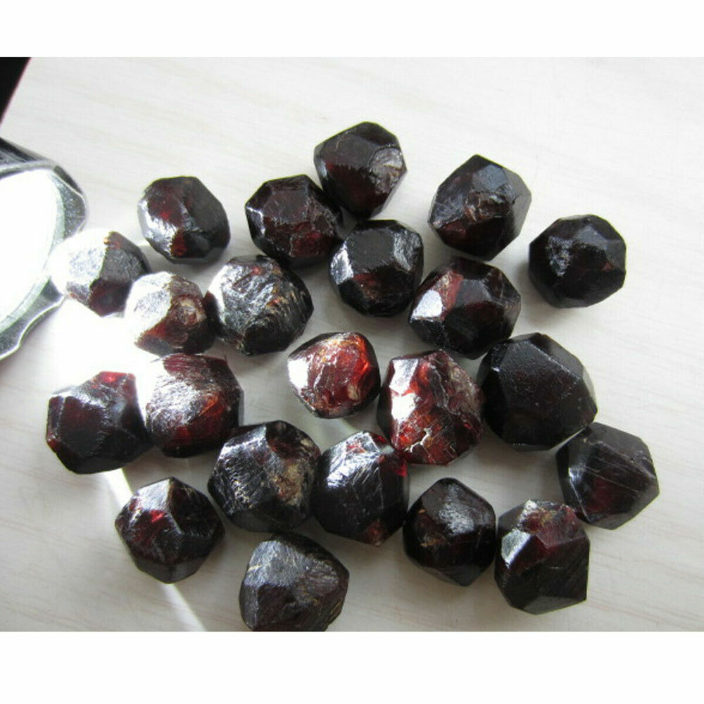 50g Natural RED Pyrope Garnet Crystal Gemstone Rough Mineral Specimen #SH
