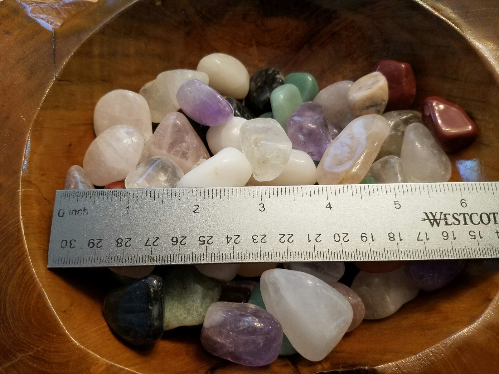 1/2 lb Tumbled Natural Assorted Large Gemstone Mix 15-25 Stones Rock Specimens
