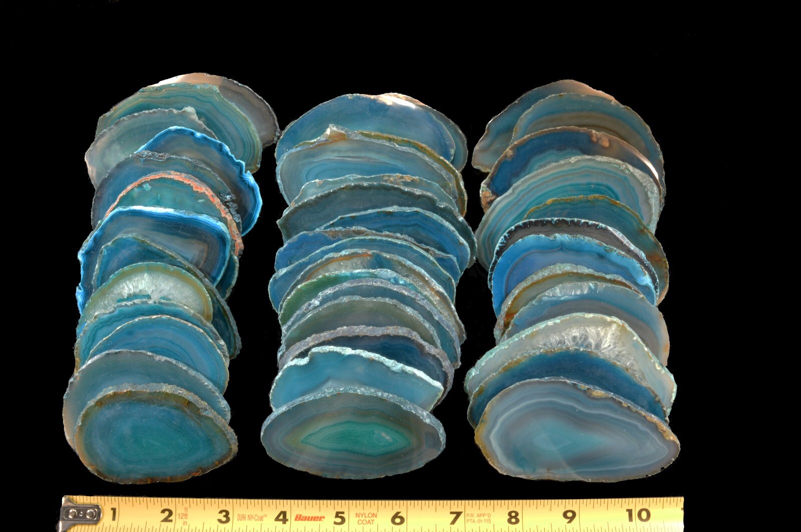 Agate Geode Polished Teal Slice 2 1/2″ Crystal Healing Stones Specimen Chakra