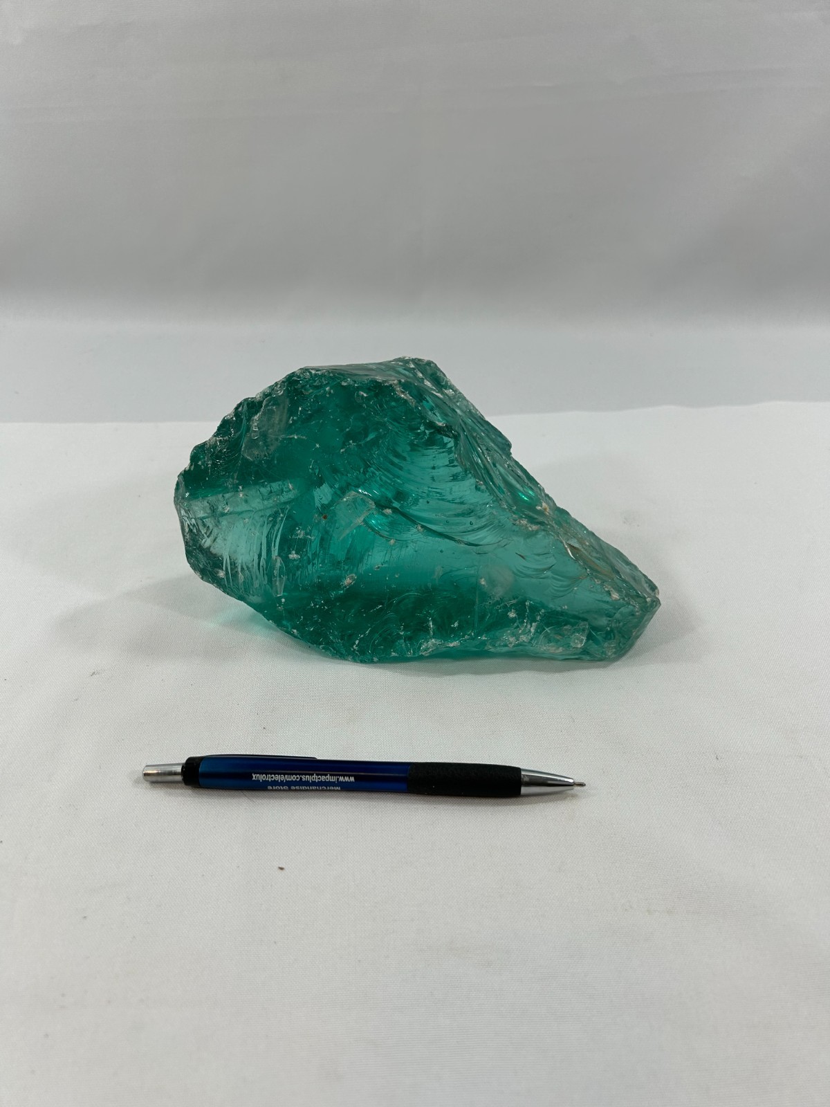 Large Aqua Blue Slag Glass Chunk Gullet Stone Decor Display Metaphysical 5lbs