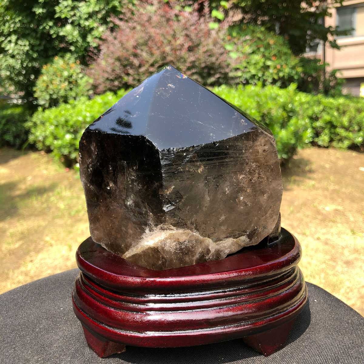 5.25LB Natural Black Crystal Quartz Mineral Specimen Healing Reiki 1816