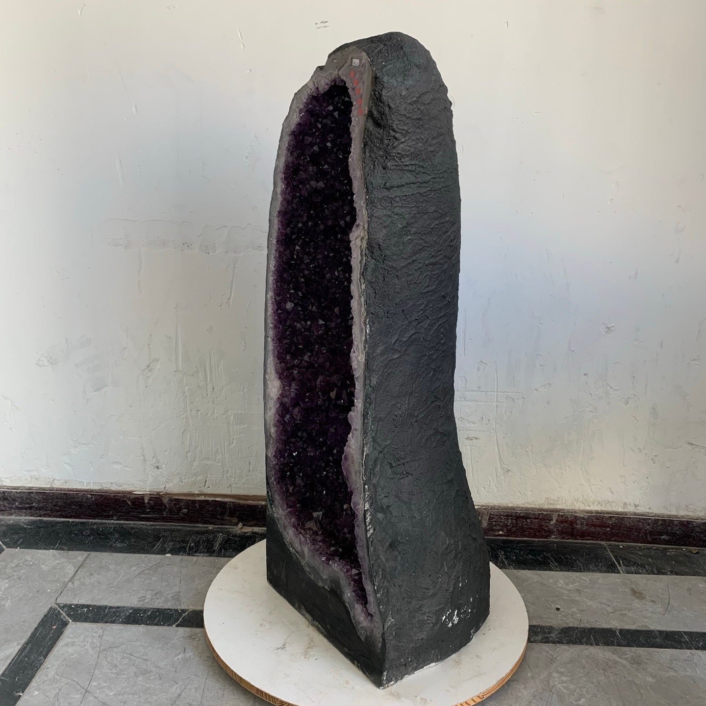 308LB Natural Amethyst Cathedral English Cluster Crystal Specimen Healing