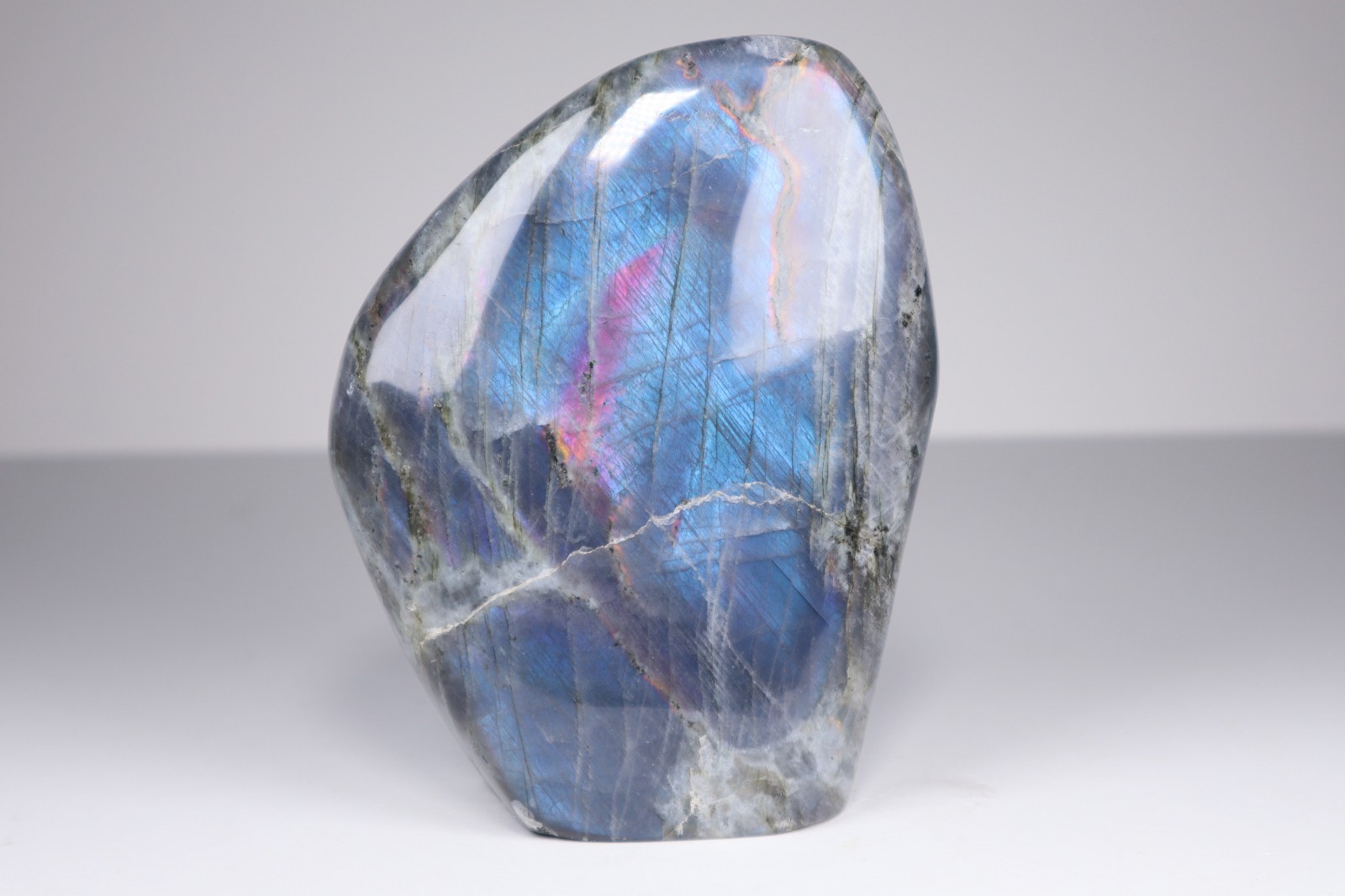 HUGE LABRADORITE Freeform 4lb Rainbow Flash Crystal Blue Gold Display Specimen