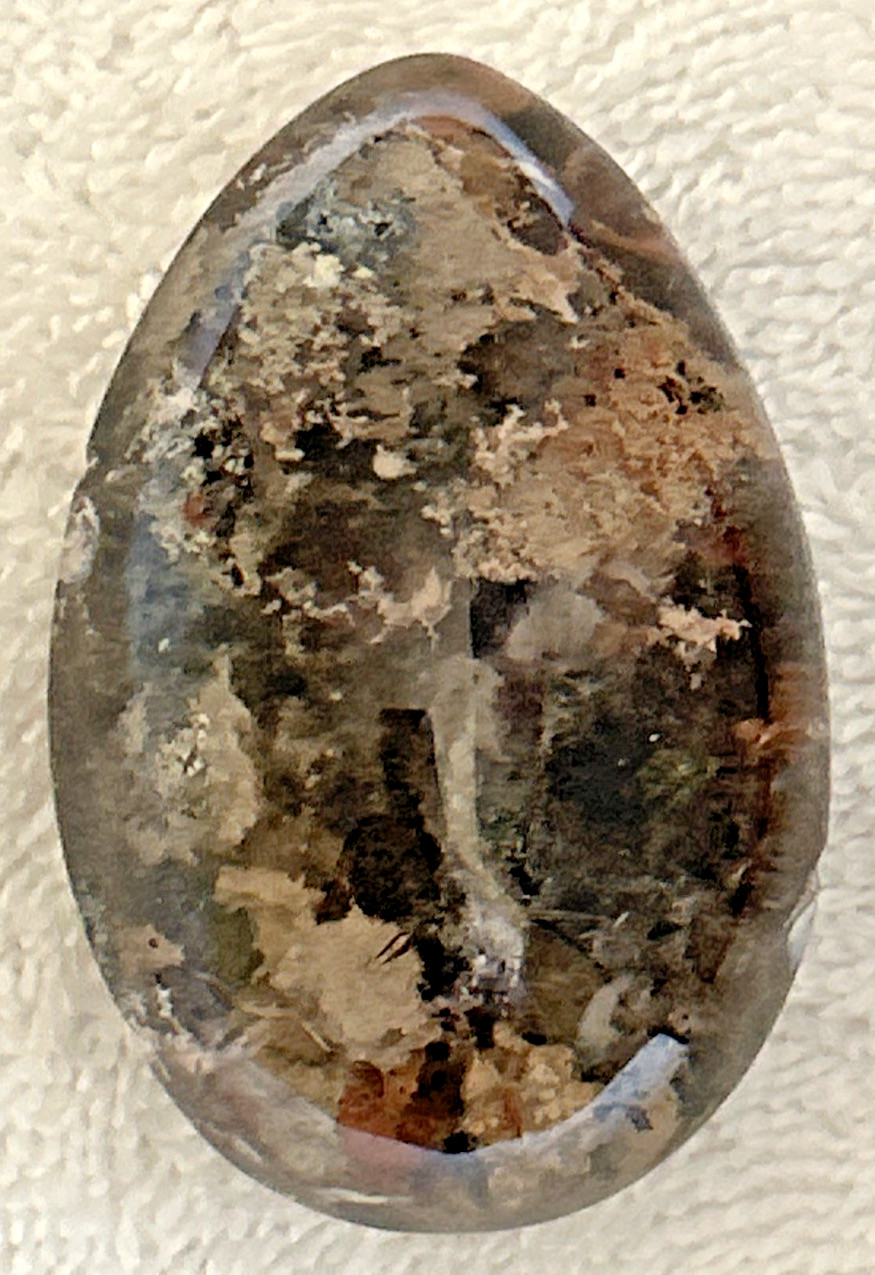Natural Garden Quartz Crystal Gem Egg, Colorful Inclusions & Rainbow Flash 2.5″
