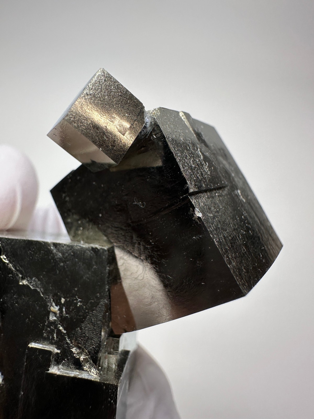 LARGE Rare Lusterous Entwined Interlocking Pyrite Cube Cluster_Spain