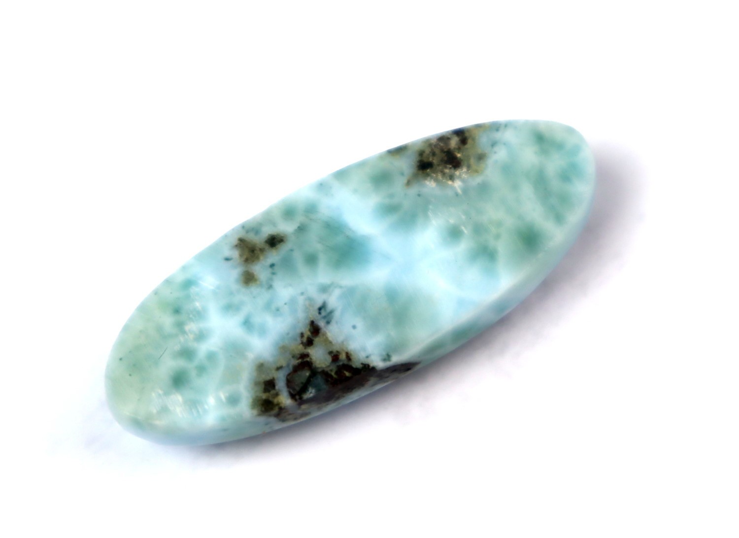 Charming Design Natural Sky Blue Larimar Cabochon 43mm