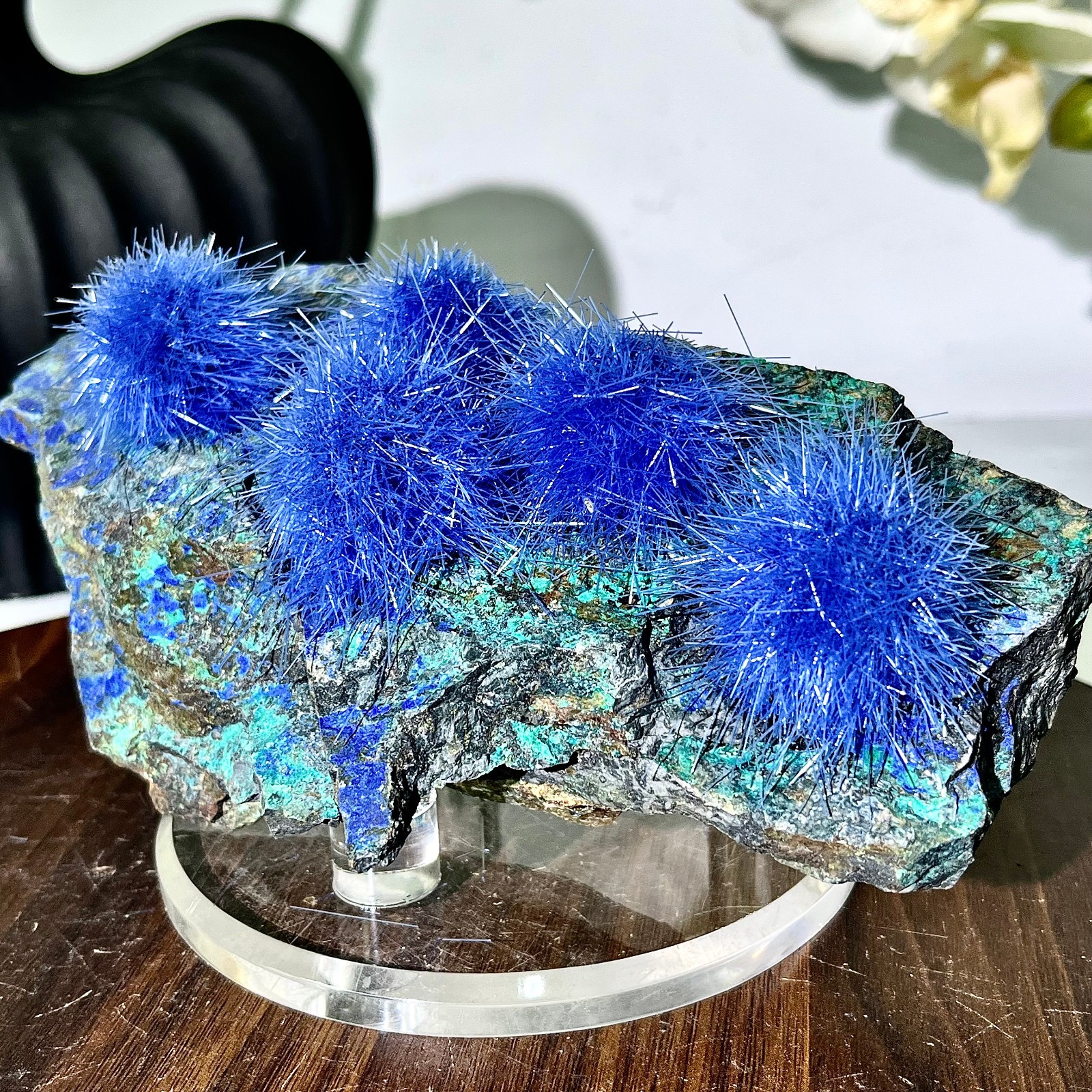 1.69LB Blue Natural Goethite Crystal Quartz Energy Ore Healing Mineral Specimen