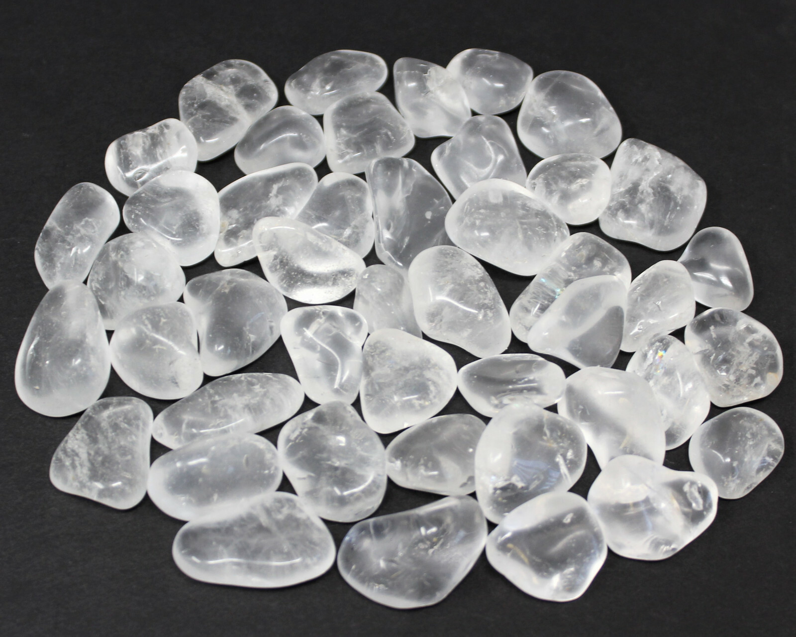 CLEAR QUARTZ Tumbled Stones: 8 oz Bulk Lot (Premium Quality ‘A’ Grade) 1/2 lb