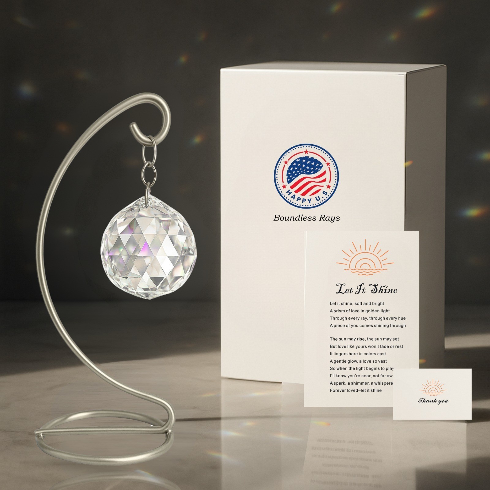 Tabletop Sympathy Suncatcher Gift with Stand, Memorial Suncatcher, Grief Gift