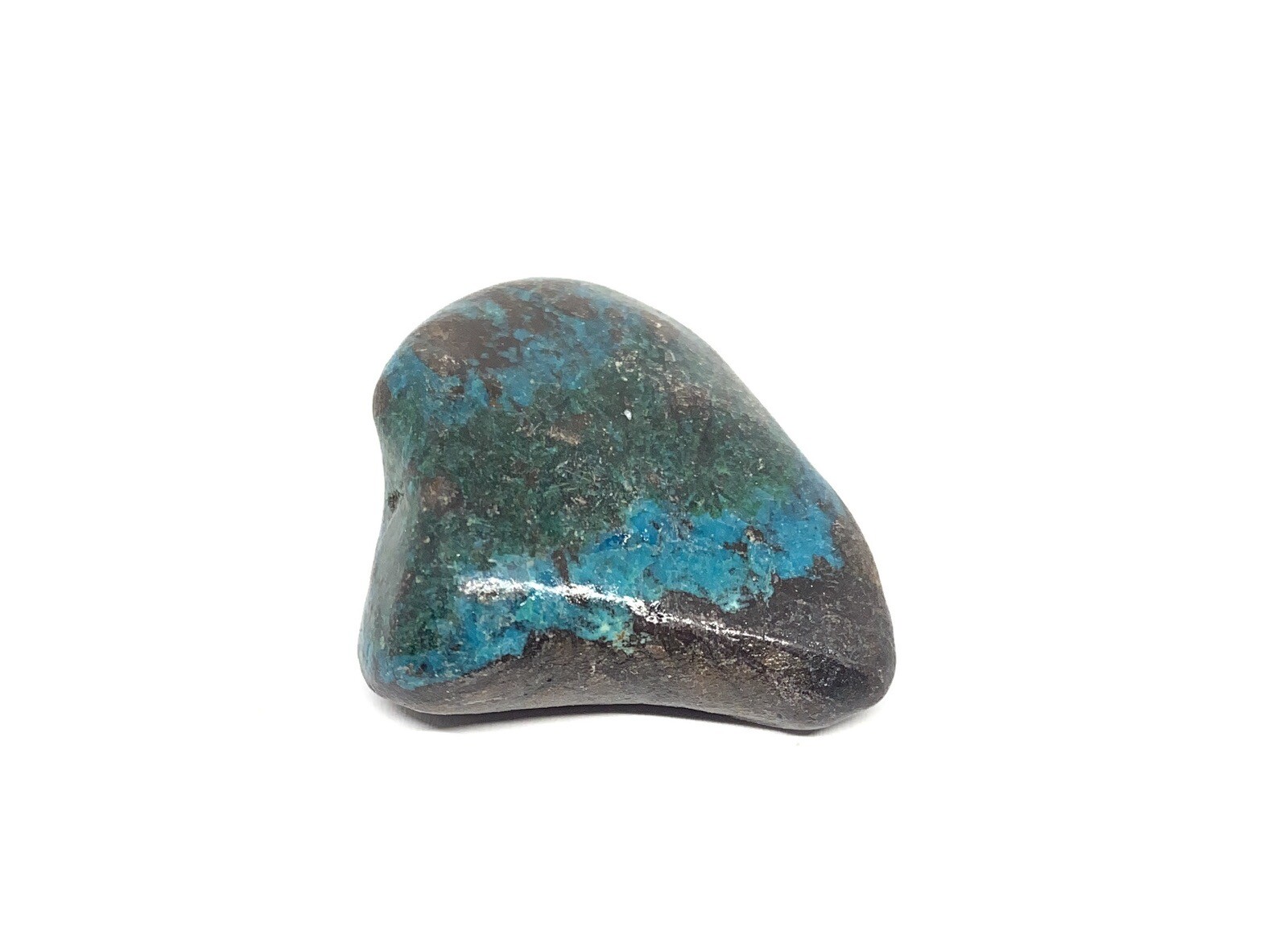 Chrysocolla/Malachite In Cuprite Stone From Arizona 23g Approx 1 1/2in
