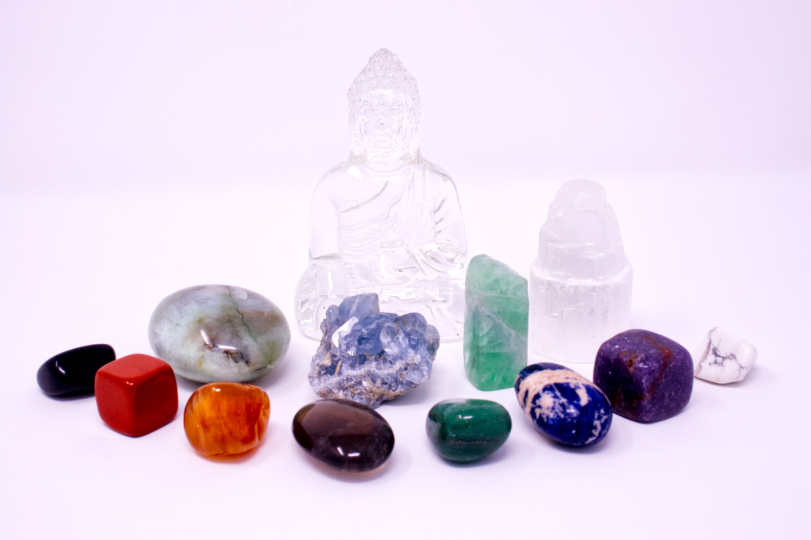 Premium Crystal Healing Set: Meditation Stones
