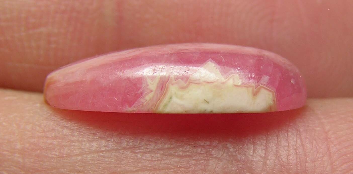 7.15ct Argentina 100% Natural Rhodochrosite Cabochon Gemstone 1.40g 16.00mm