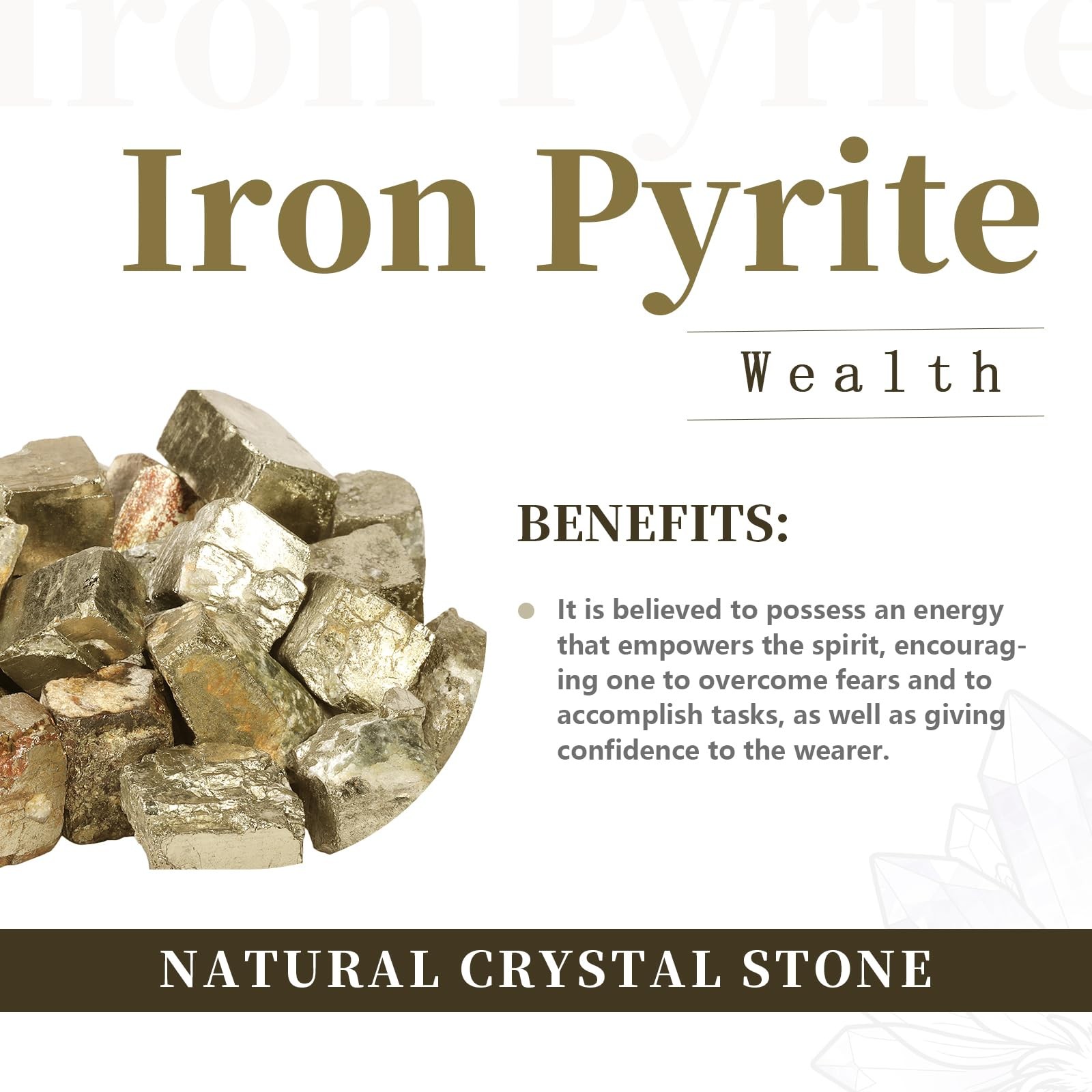 Natural Iron Pyrite Crystals for Cabbing, Tumbling, Cutting, Reiki Healing