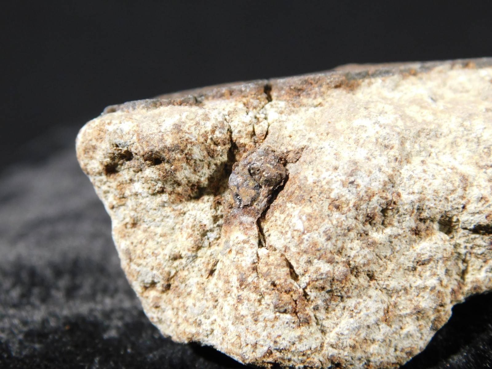 Classified NWA 8245 METEORITE Spots of Dark Fusion Crust! Erfoud, Morocco 52.8gr