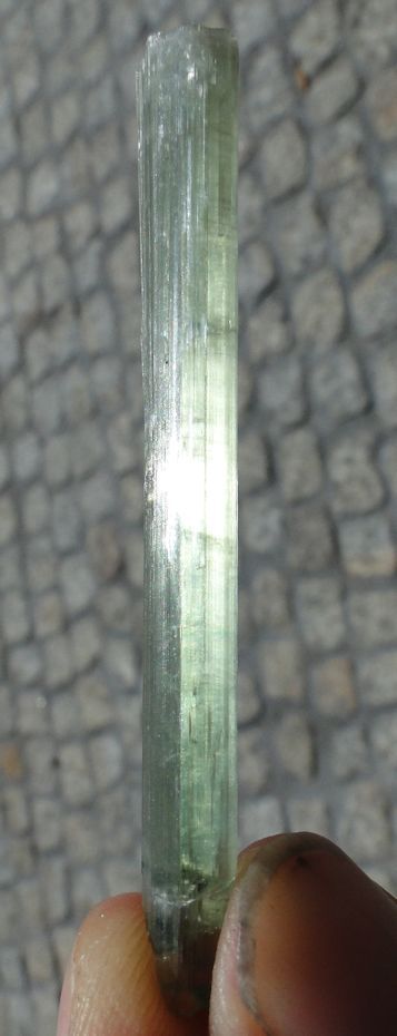 2-3/8″ Unique Green Color – Gem TOURMALINE – DRAVITE – Mwajanga, Tanzania !