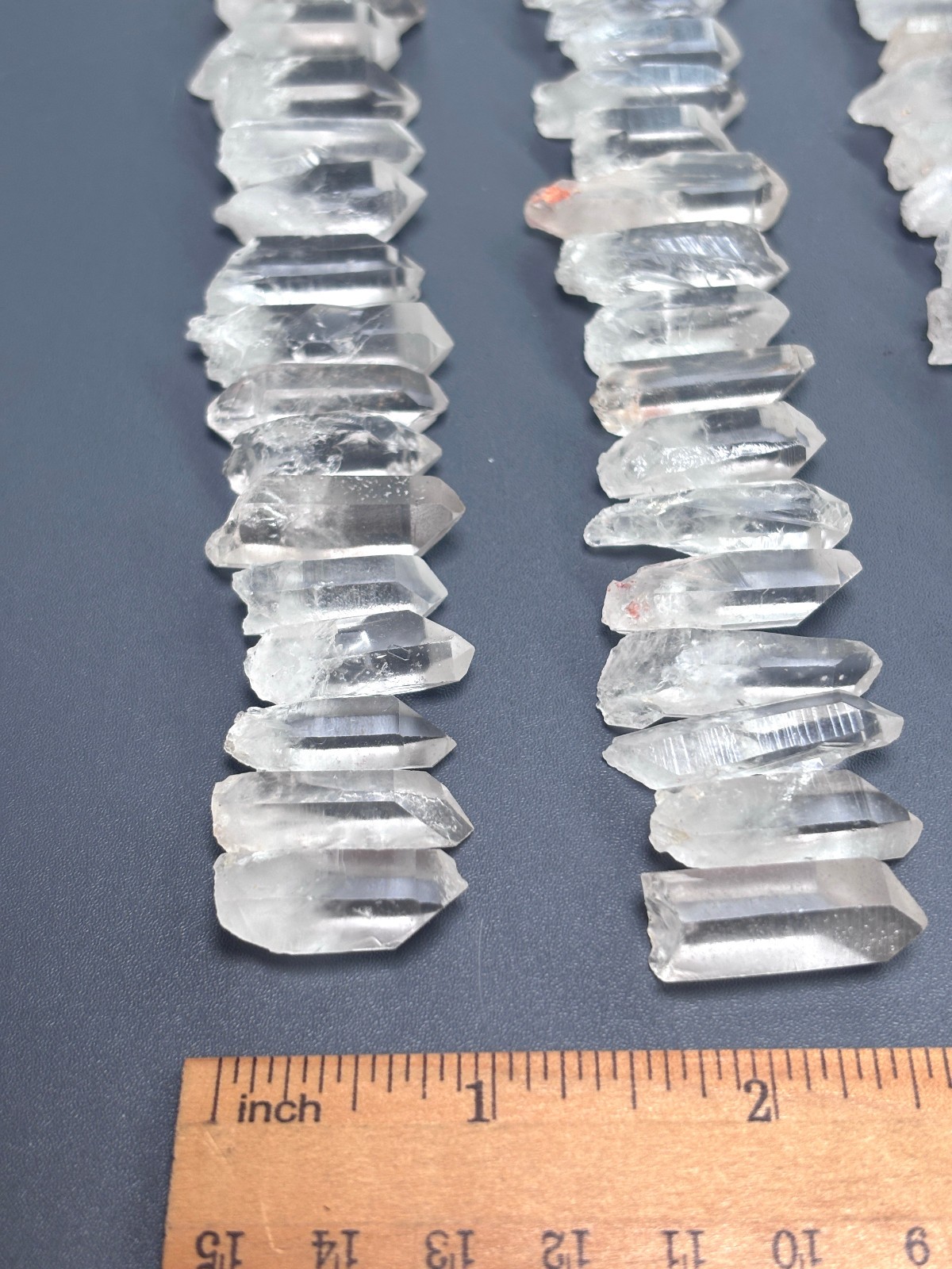 100pcs Bulk Rough Clear Crystal Quartz Small Mini Points Terminated Tips