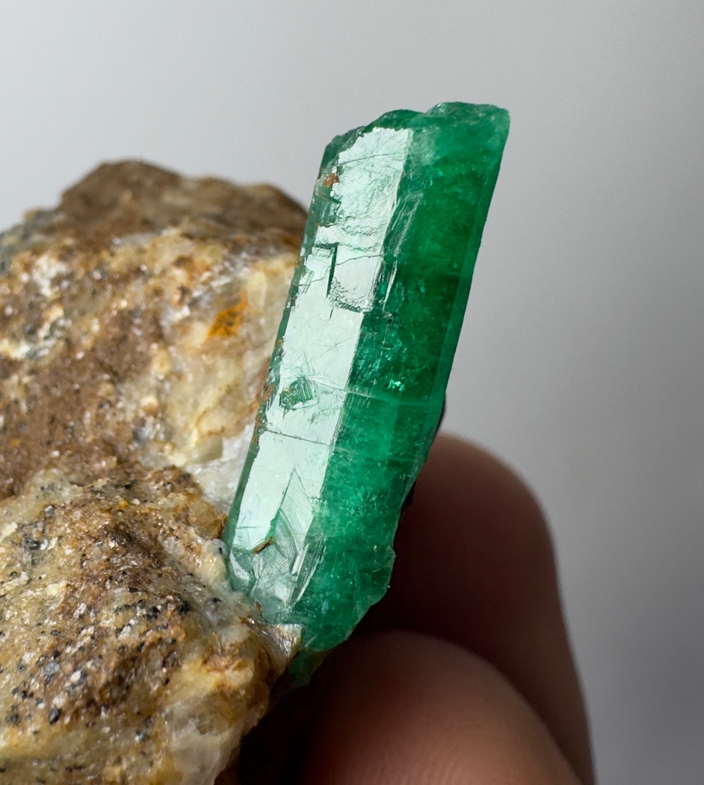 341 CT Natural Emerald Crystals On Matrix From Panjshir Afghanistan