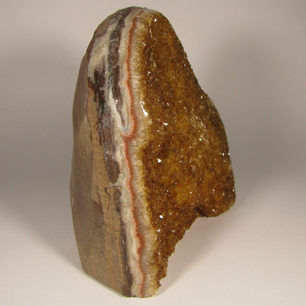 5.7″ Polished CITRINE Crystals Cluster Freeform Standup – Brazil – 4 lbs.
