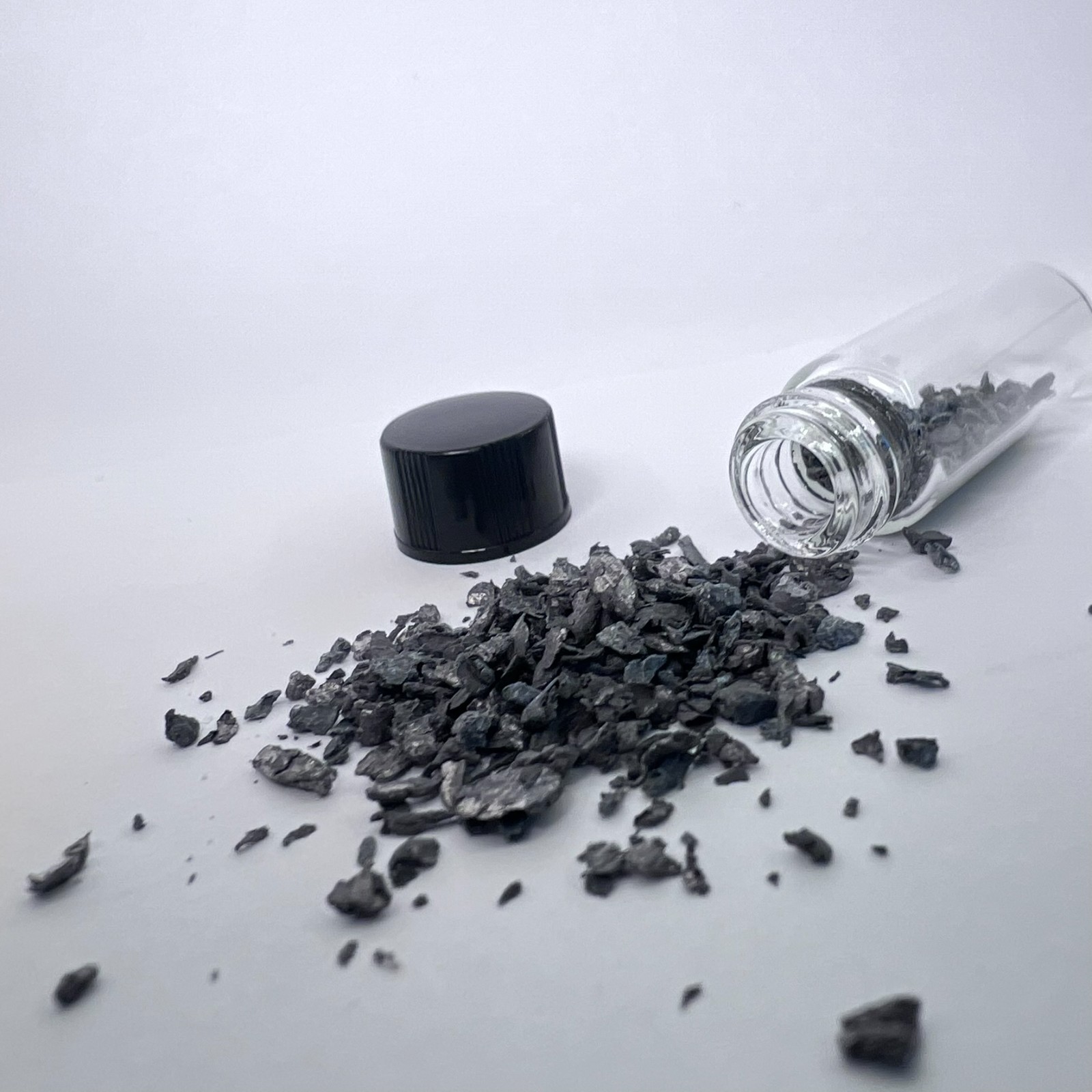 Calcium Metal Sample in 1 Dram Glass Vial – Element Collection Specimen